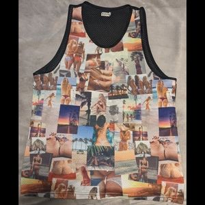 Kolby Jersey Tank Top Collage All-over Print